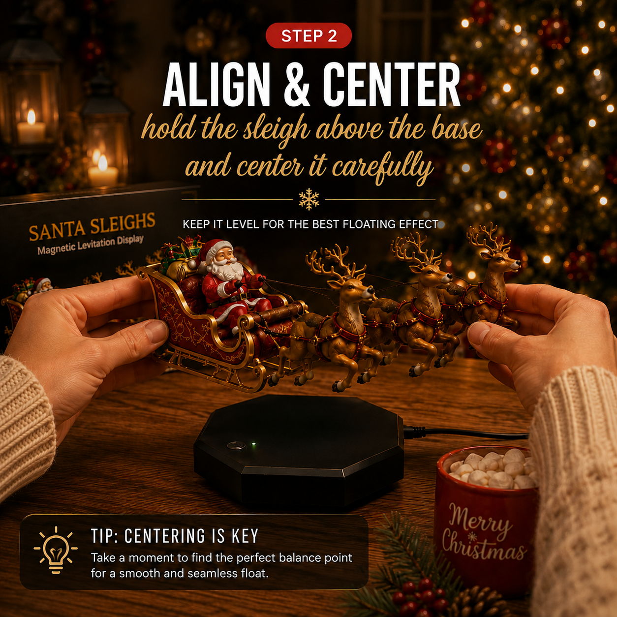 Santa Sleighs™ Magnetic Levitation Display